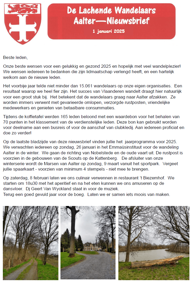 Nieuwsbrief 2025 januari